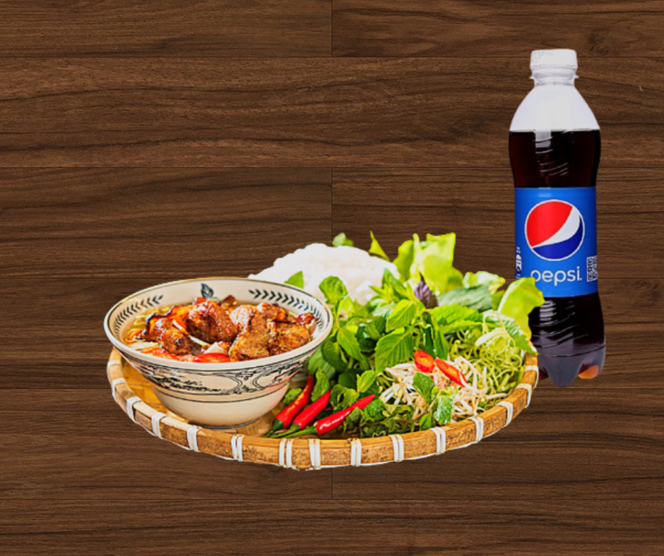Bún Chả Hà Nội (Chỉ Lấy Ba Rọi) + Pepsi